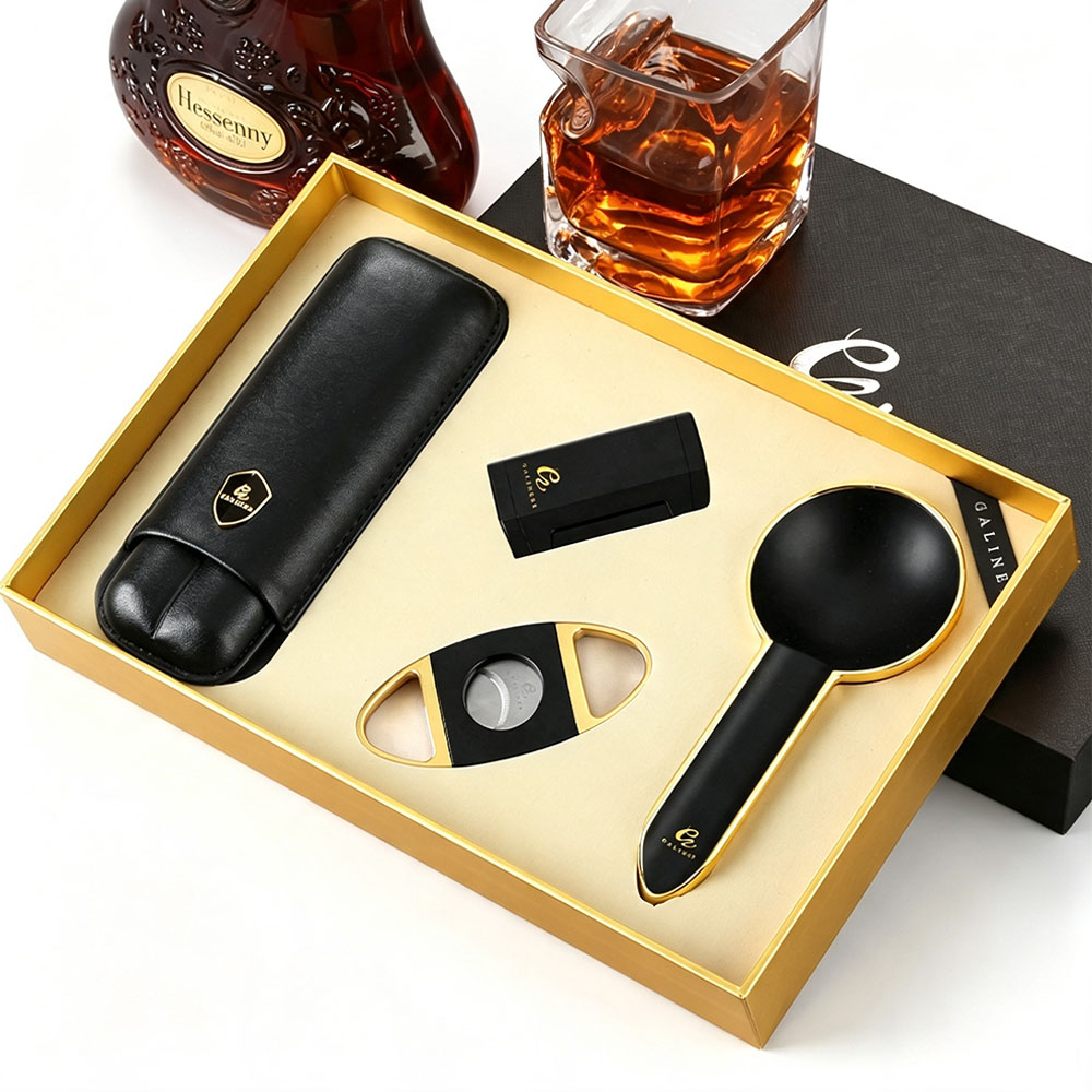 Cigar Cutter Set - GALINER Conjunto de charuto de metal
