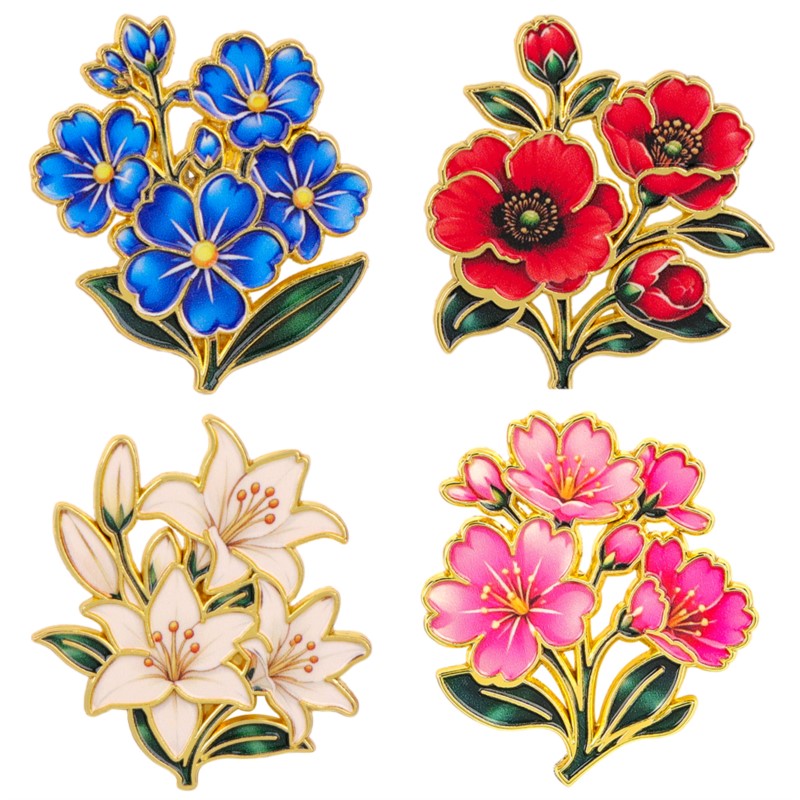 Lapel Pin Enamel - Broche Esmaltado Vintage Fofo e Colorido