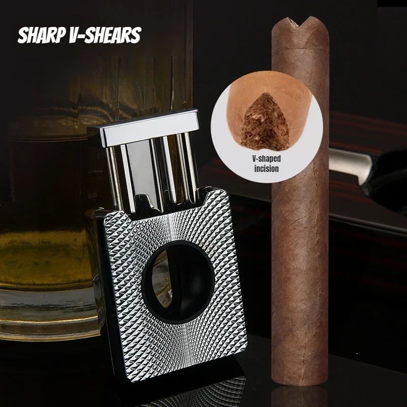 Tesoura de charuto de aço inox - Cigar Cutter Set avaliação e preço