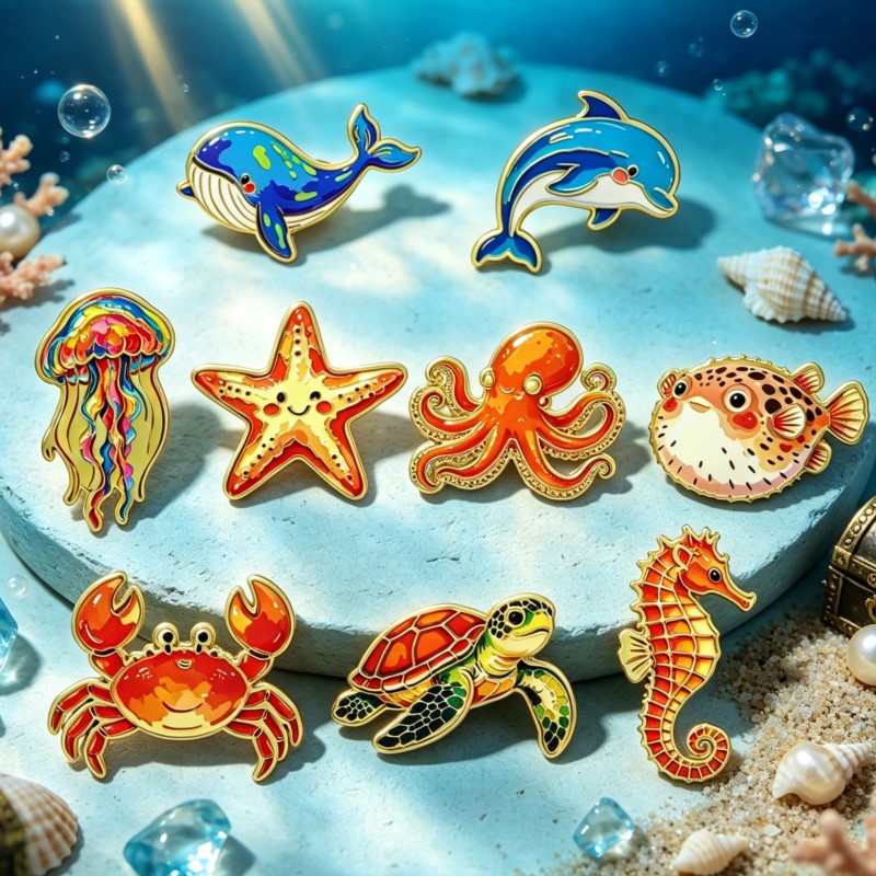 Broche Esmaltado de Animais Ma - Lapel Pin Enamel avaliação e preço
