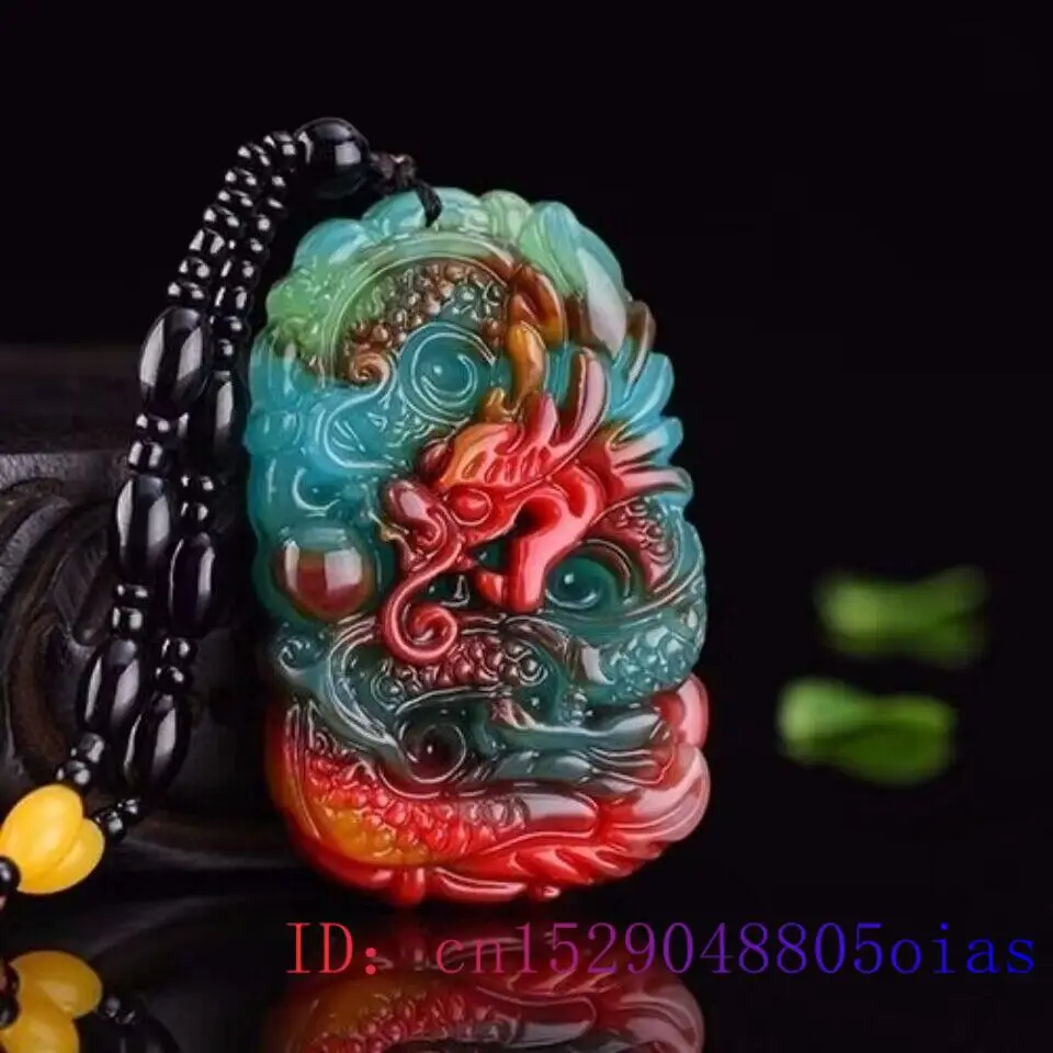 Real jade dragão pingente cola - Men Accessories Pendant avaliação e preço