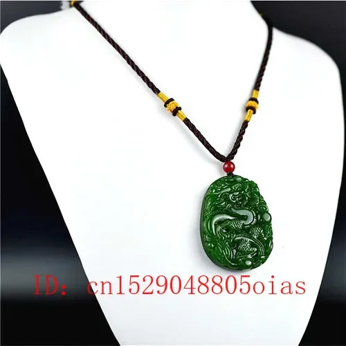 Natural Verde Chinês Jade Drag - Men Accessories Pendant avaliação e preço