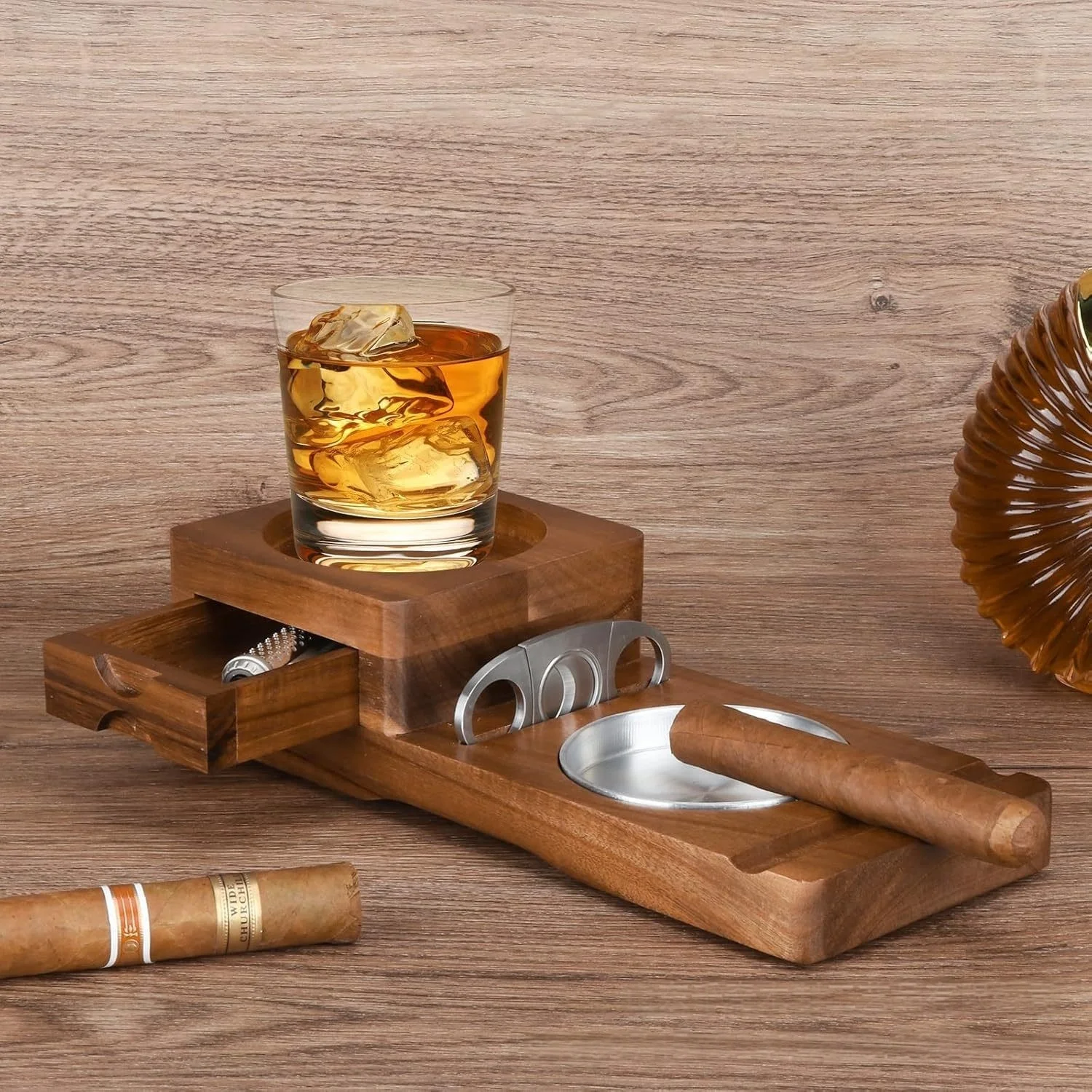 Caixa de acessórios de charuto - Cigar Cutter Set avaliação e preço