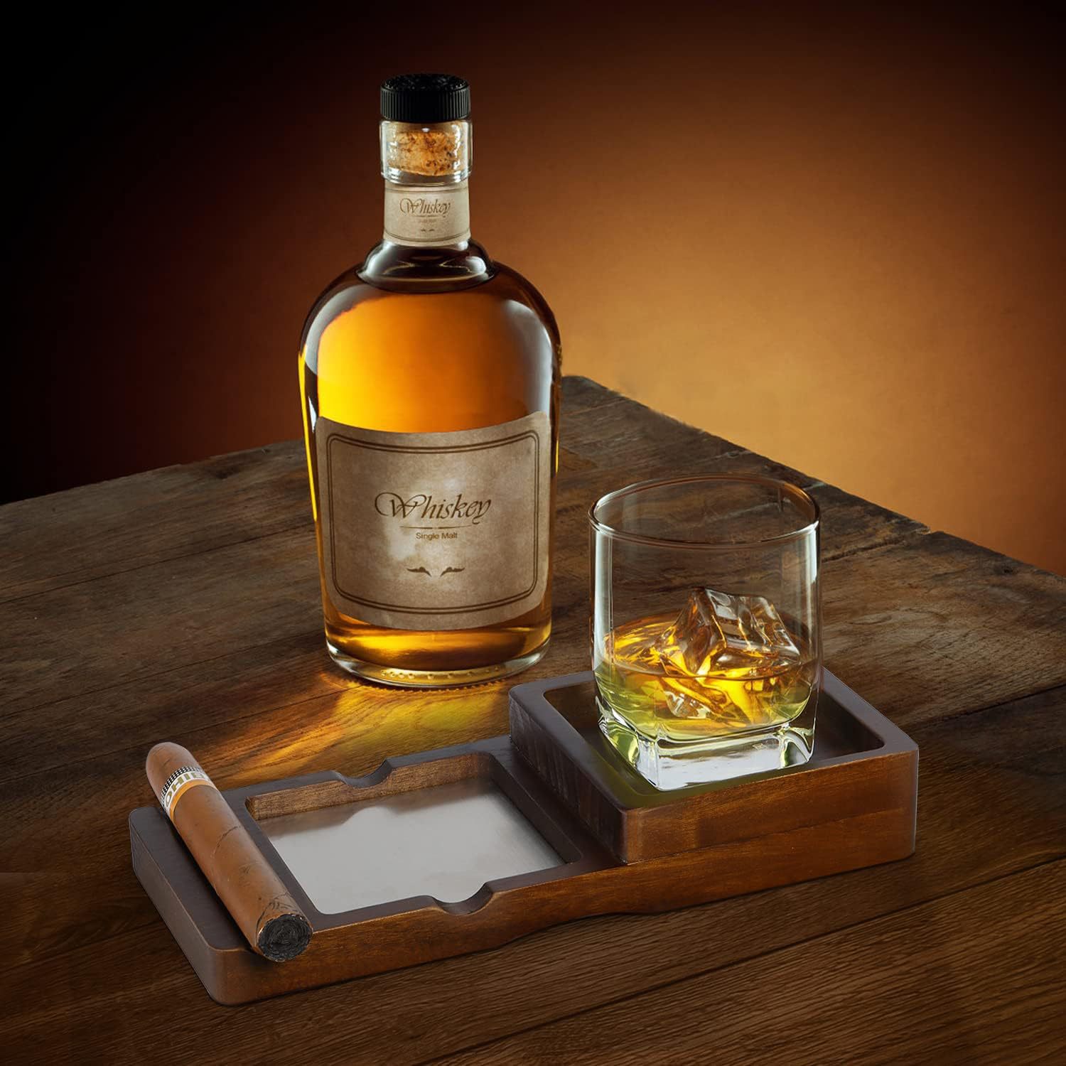 Cinzeiro de Madeira Maciça com - Cigar Cutter Set avaliação e preço