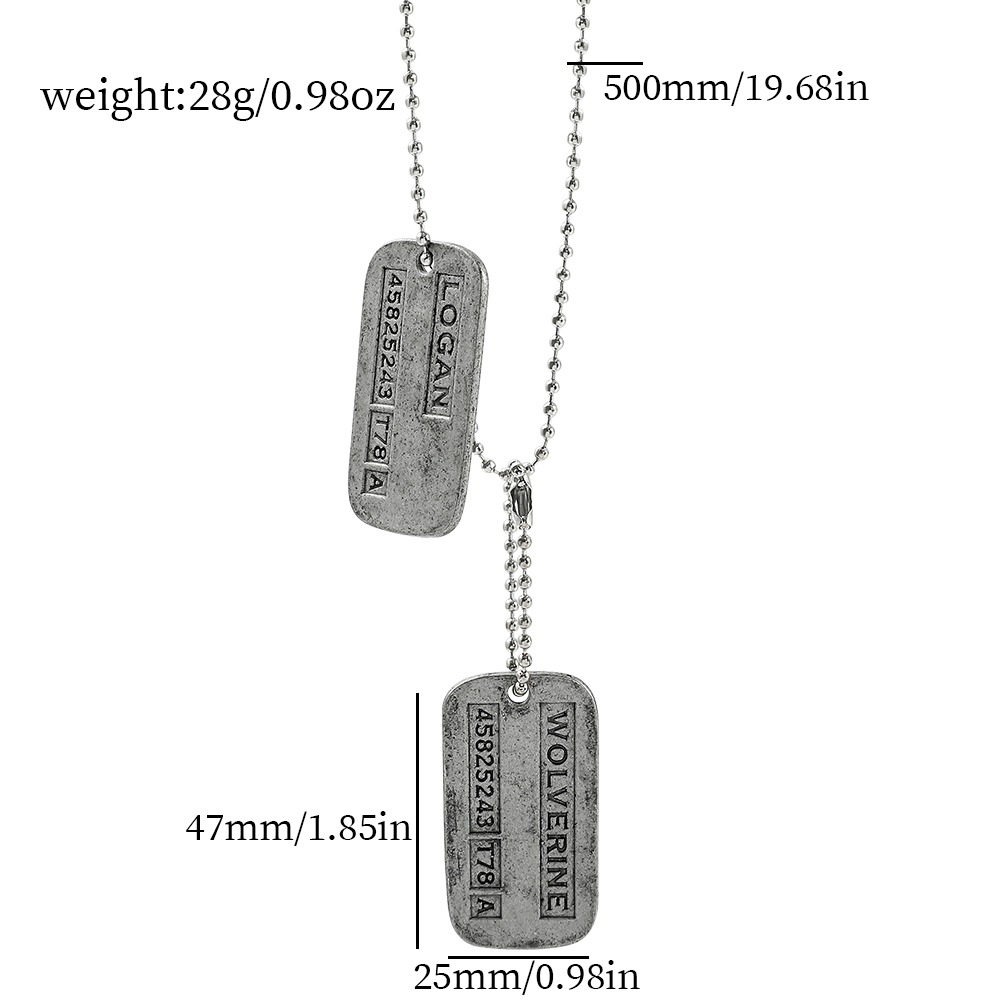 Colar Militar X-Men Wolverine  - Men Accessories Pendant avaliação e preço