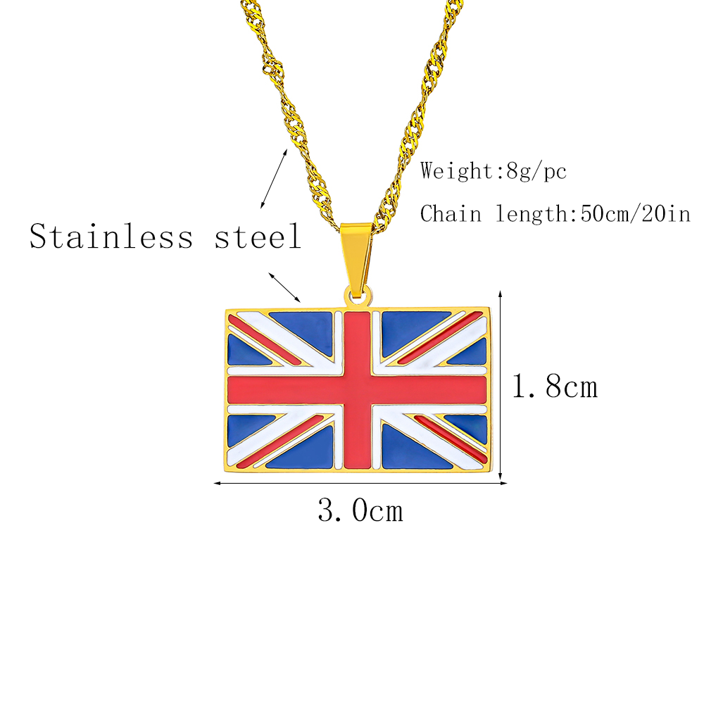 Colar com pingente da bandeira - Men'S Accessories Uk avaliação e preço