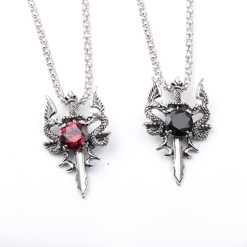 Colar Cruz de Pedra Preta Doub - Men Accessories Pendant avaliação e preço