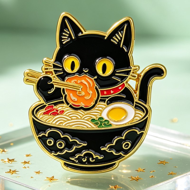 Broche de Esmalte de Gato Pret - Lapel Pin Enamel avaliação e preço