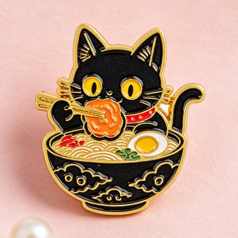 Broche de Esmalte de Gato Pret - Lapel Pin Enamel avaliação e preço