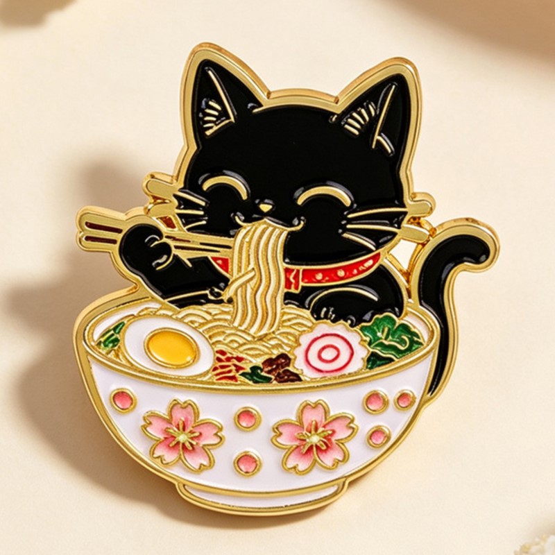 Broche de Esmalte de Gato Pret - Lapel Pin Enamel avaliação e preço